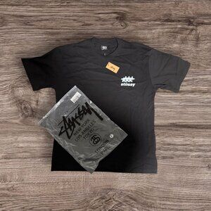 Stüssy Skateboard Back Graphic Tee Black Streetwear Size Large